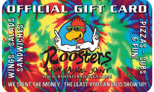 Roosters gift card