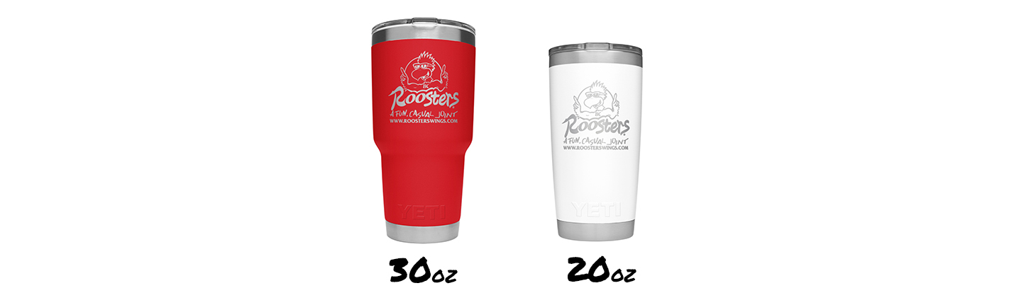 Roosters Foundation Yeti Tumblers in 32oz and 20oz